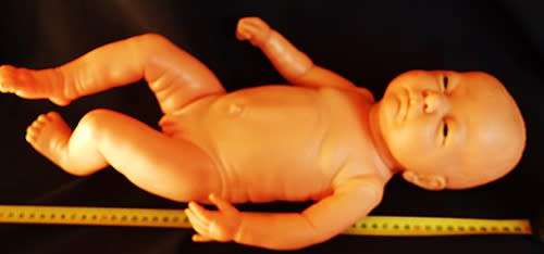 Realistic 45 cm Anatomically Correct newborn BOY  Doll - All Vinyl