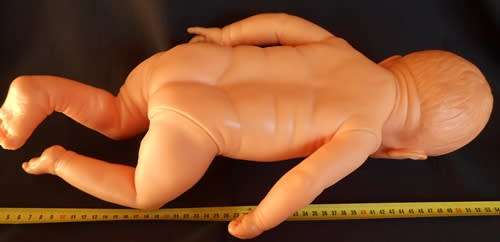 Realistic 45 cm Anatomically Correct newborn BOY  Doll - All Vinyl