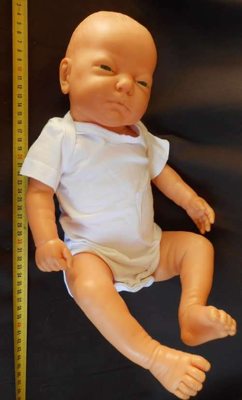 Realistic 45 cm Anatomically Correct newborn BOY  Doll - All Vinyl