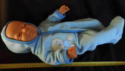 Realistic 45 cm Anatomically Correct newborn BOY  Doll - All Vinyl