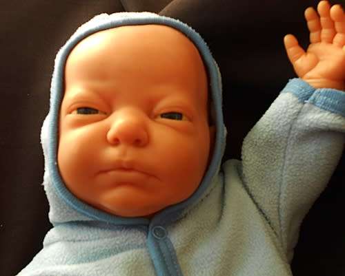 Realistic 45 cm Anatomically Correct newborn BOY  Doll - All Vinyl