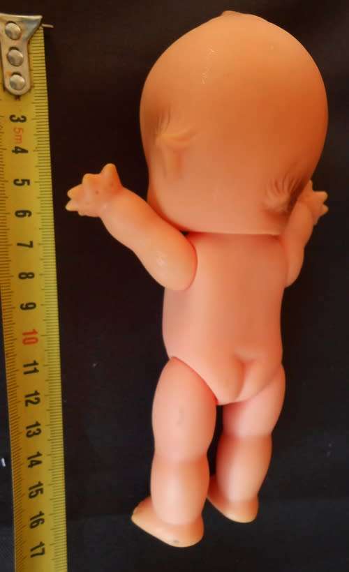 Vintage Small Kewpie Doll in Crochet dress