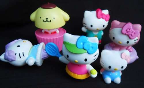 Collectable Hello Kitty Figures made for Mc Donalds  Six different figures