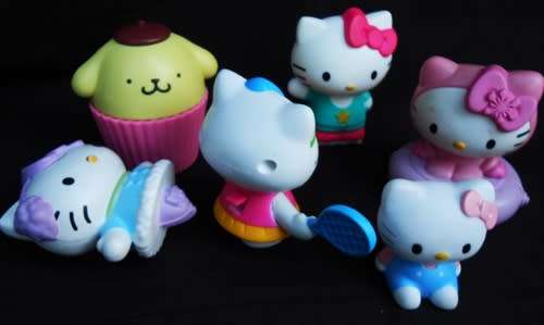 Collectable Hello Kitty Figures made for Mc Donalds  Six different figures