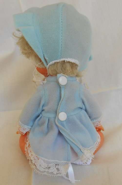 vintage 1970's Playmates little softie drink and wet doll made in hong kong original clothes