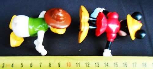 Collectable Disney Minnie Mouse and Donald Duck Figurines