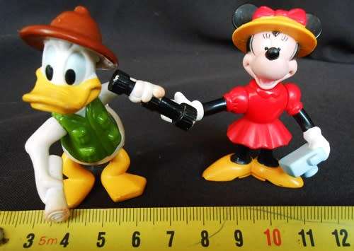 Collectable Disney Minnie Mouse and Donald Duck Figurines