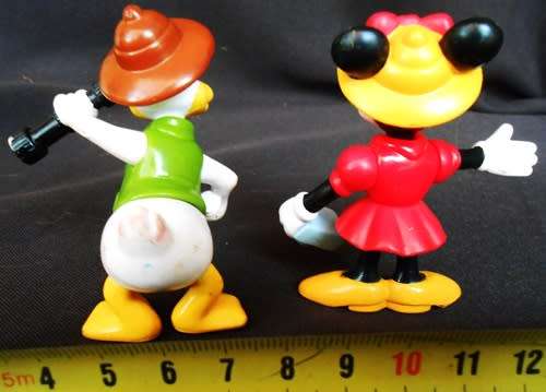 Collectable Disney Minnie Mouse and Donald Duck Figurines