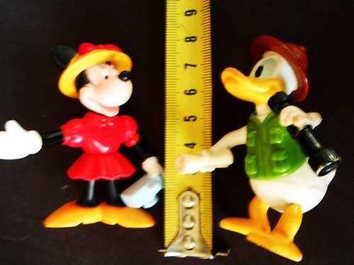 Collectable Disney Minnie Mouse and Donald Duck Figurines