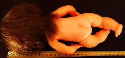 Rare Collectable Vintage Tiny Baby Love doll by Prima with brown hair