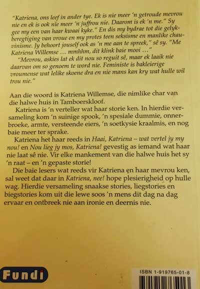 Katriena Nee deur Riana Scheepers