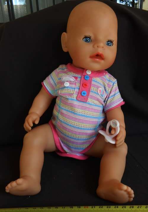Original Baby Born Doll by Zapf Creations in original clothes with dummy