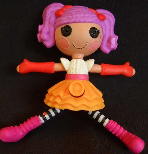 collectable small La La Loopsy doll with sound and action button