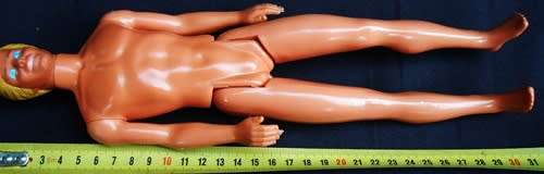 Collectable  Vintage Barbie 1987 Ken doll Island Fun with molded blond hair.