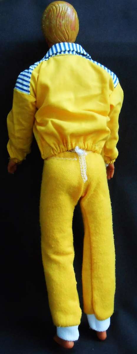 Collectable  Vintage Barbie 1987 Ken doll Island Fun with molded blond hair.