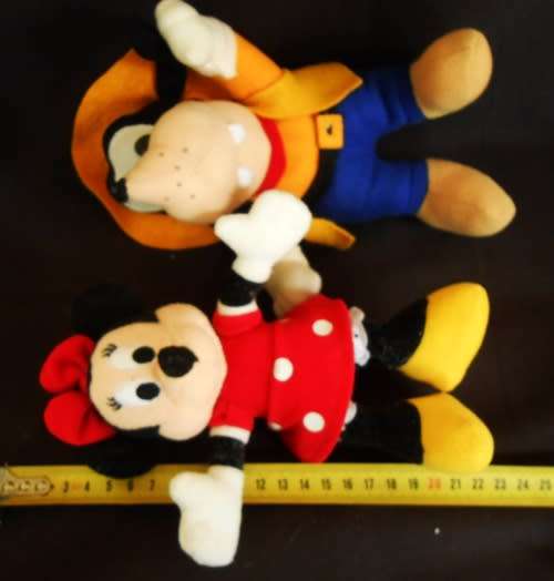 Collectable Minnie Mouse and Goofy Soft toys
