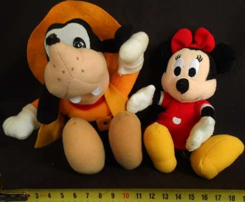 Collectable Minnie Mouse and Goofy Soft toys