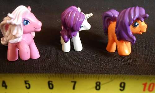 Collectable My Little Pony three extra small Ponies