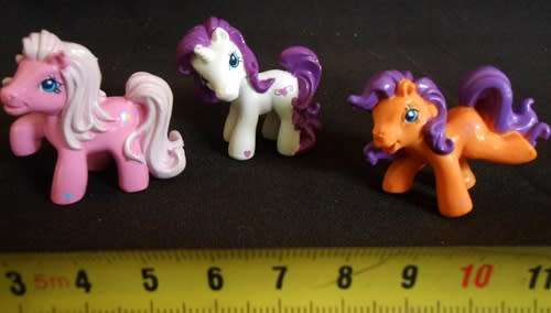 Collectable My Little Pony three extra small Ponies