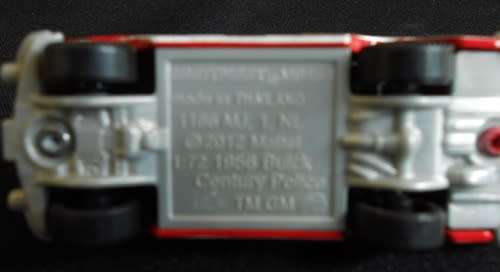 Collectable Die Cast Matchbox  MB 858 1956 Buick Century Police