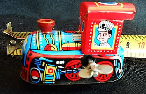 Collectable  vintage Wind up Tin Toy locomotive
