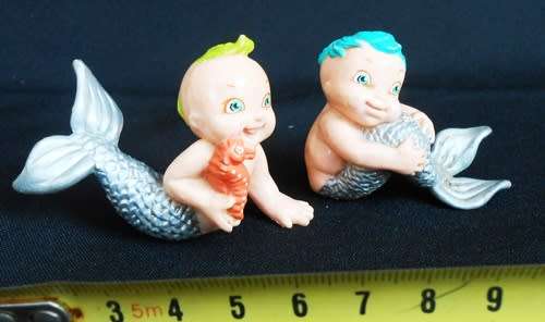 Collectable diaper baby little mermaid dolls 2 dolls