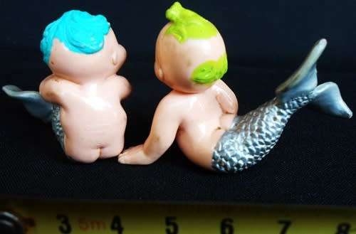 Collectable diaper baby little mermaid dolls 2 dolls