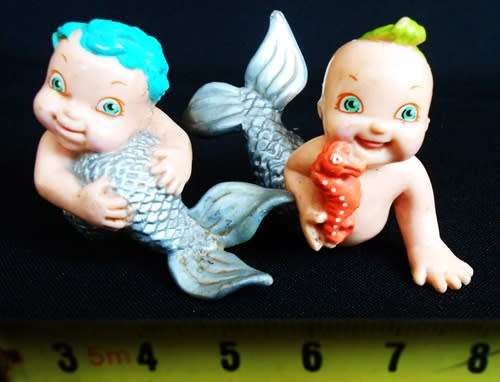 Collectable diaper baby little mermaid dolls 2 dolls