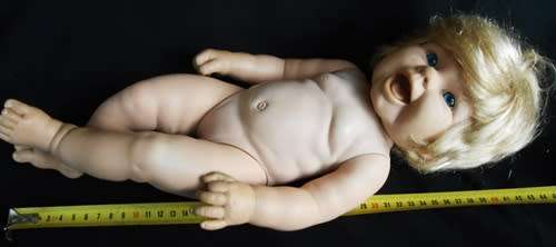 Collectable large laughing baby doll not porcelain 40 cm second doll