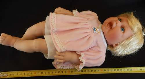 Collectable large laughing baby doll not porcelain 40 cm second doll