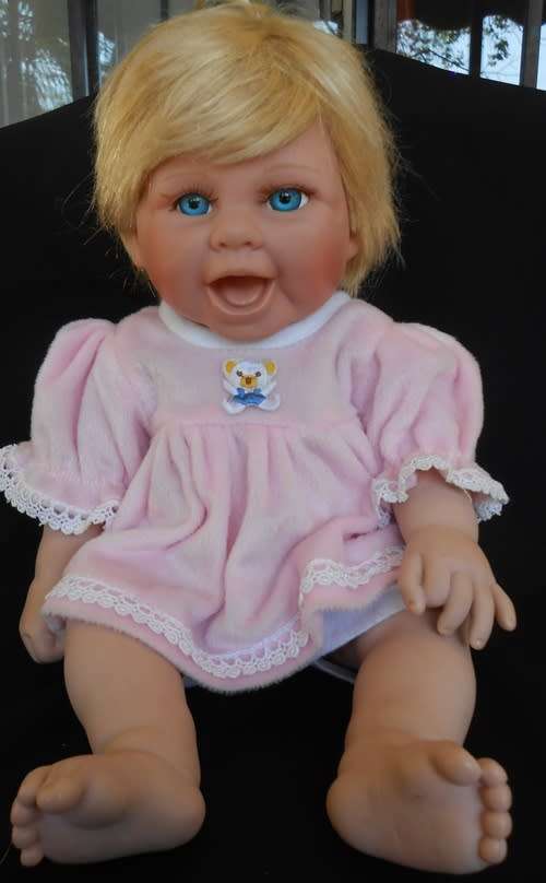 Collectable large laughing baby doll not porcelain 40 cm second doll