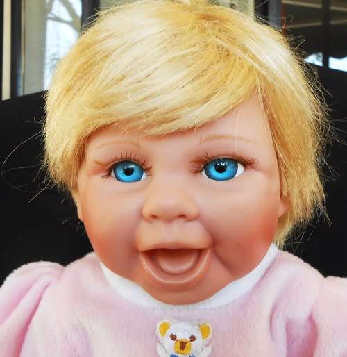 Collectable large laughing baby doll not porcelain 40 cm second doll