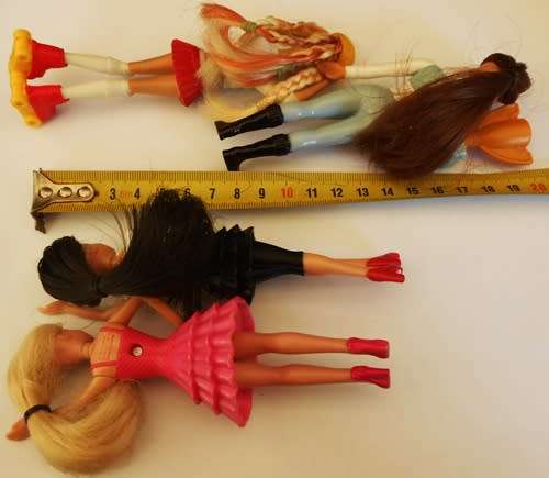 Four collectable sl Barbie Dolls made for McDonalds Toys