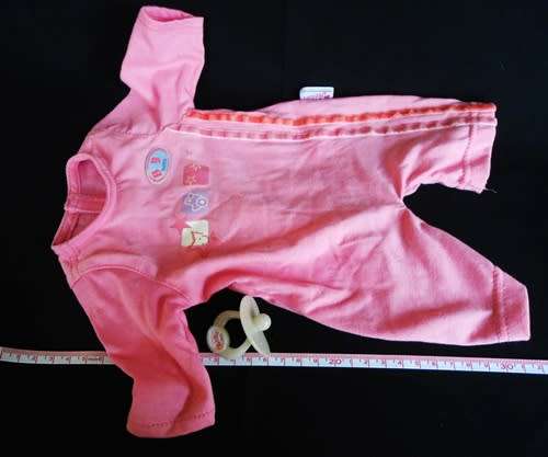 Collectable Zapf Baby Born one piece suit and dummy