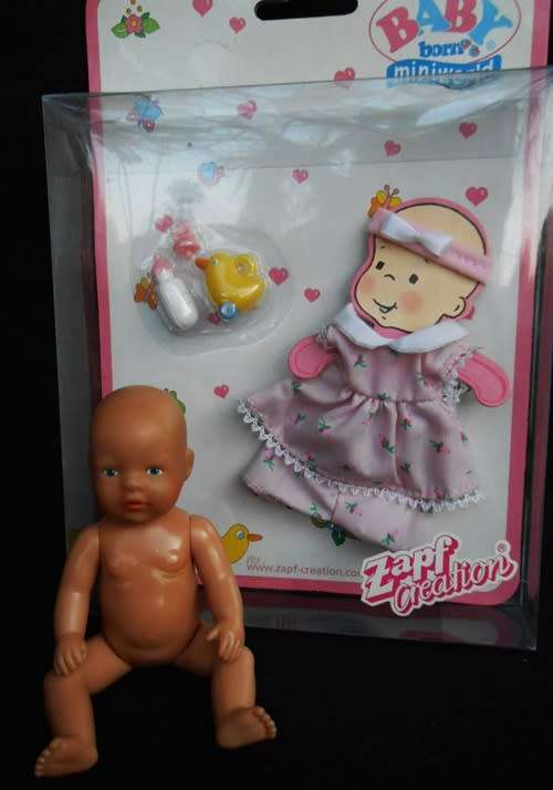 Collectable Zapf Mini Baby Born Doll with set of clothes