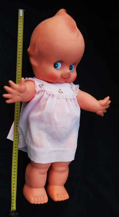 Collectable large Vintage Kewpie Doll in pink dress