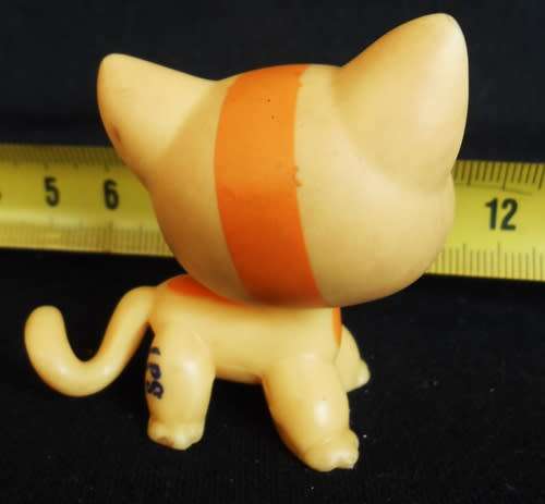 collectable Littlest Pet shop Figure Orange Yellow Shorthair Cat #1905