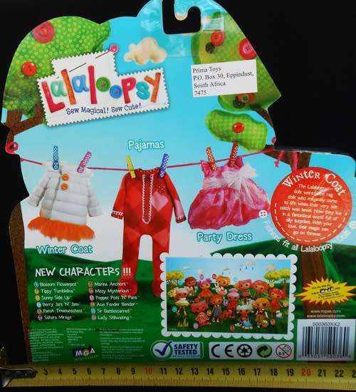 Lalaloopsy doll s Winter Coat to fit all Lalaloopsy dolls N I P