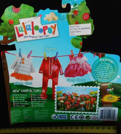 Lalaloopsy doll s Pajamas to fit all Lalaloopsy dolls N I P