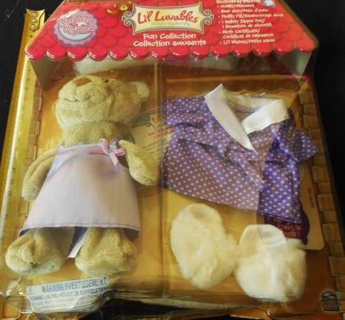 Collectable Lil Luvables Fluffy Factory Sleepover Pajama Teddy Bear