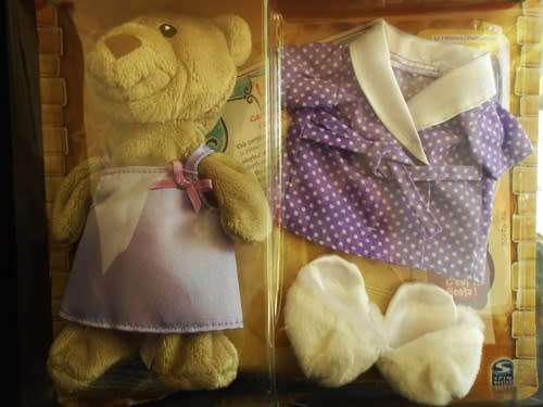 Collectable Lil Luvables Fluffy Factory Sleepover Pajama Teddy Bear