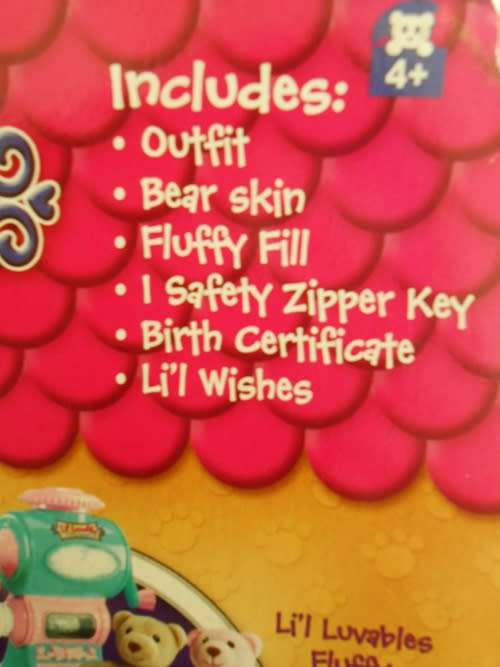 Collectable Lil Luvables Fluffy Factory Sleepover Pajama Teddy Bear