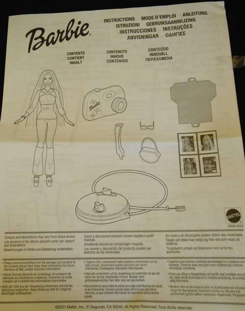 Collectable Barbie Doll Kayla Fashion Photo N I B With play camera to make her move