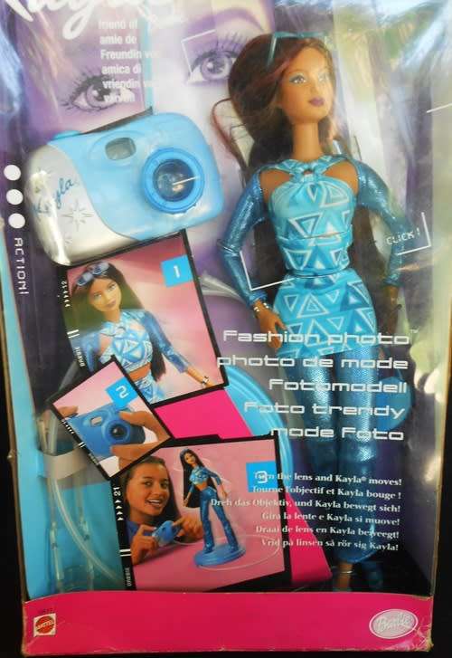 Collectable Barbie Doll Kayla Fashion Photo N I B With play camera to make her move