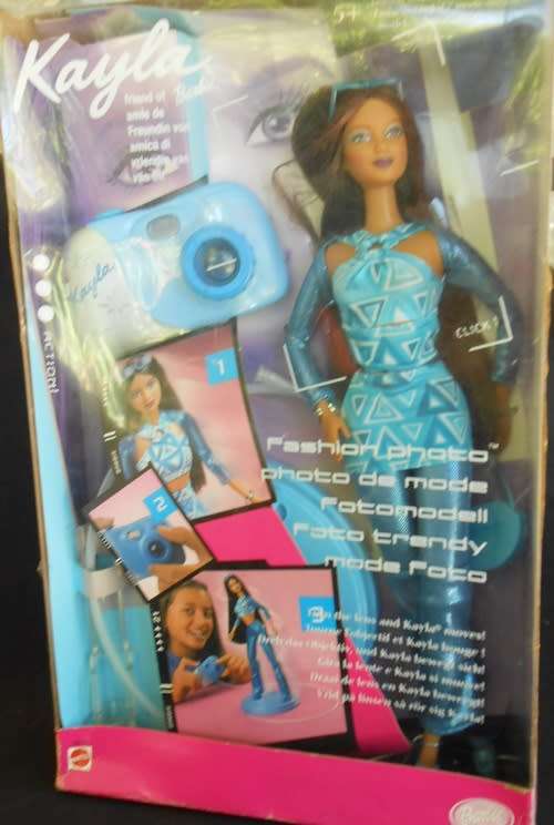 Collectable Barbie Doll Kayla Fashion Photo N I B With play camera to make her move