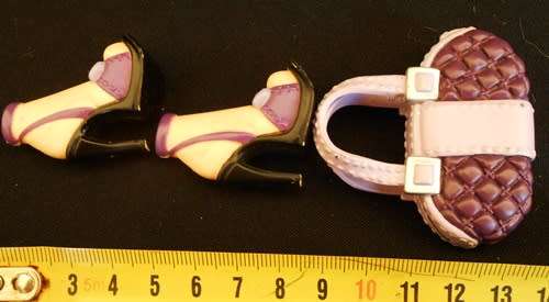 collectable shoes and handbag for Barbie My Scene Doll or Bratz dollz