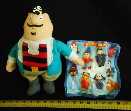 McDonalds Happy Meal Toy 2001 Childrens TV Characters Captain Pugwash Plush  Collectable