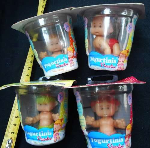 collectable Yogurtini Babies Set of four different small babies in diapers N I P set 1