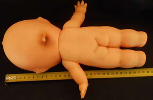 Vintage Kewpie doll with brown eyes 30 cm