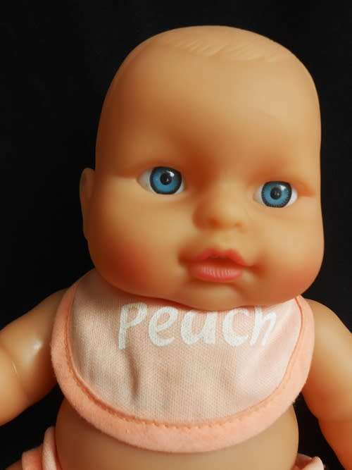 chubby baby girl doll by Sum Sum anatomically correct looks like Berenguer doll